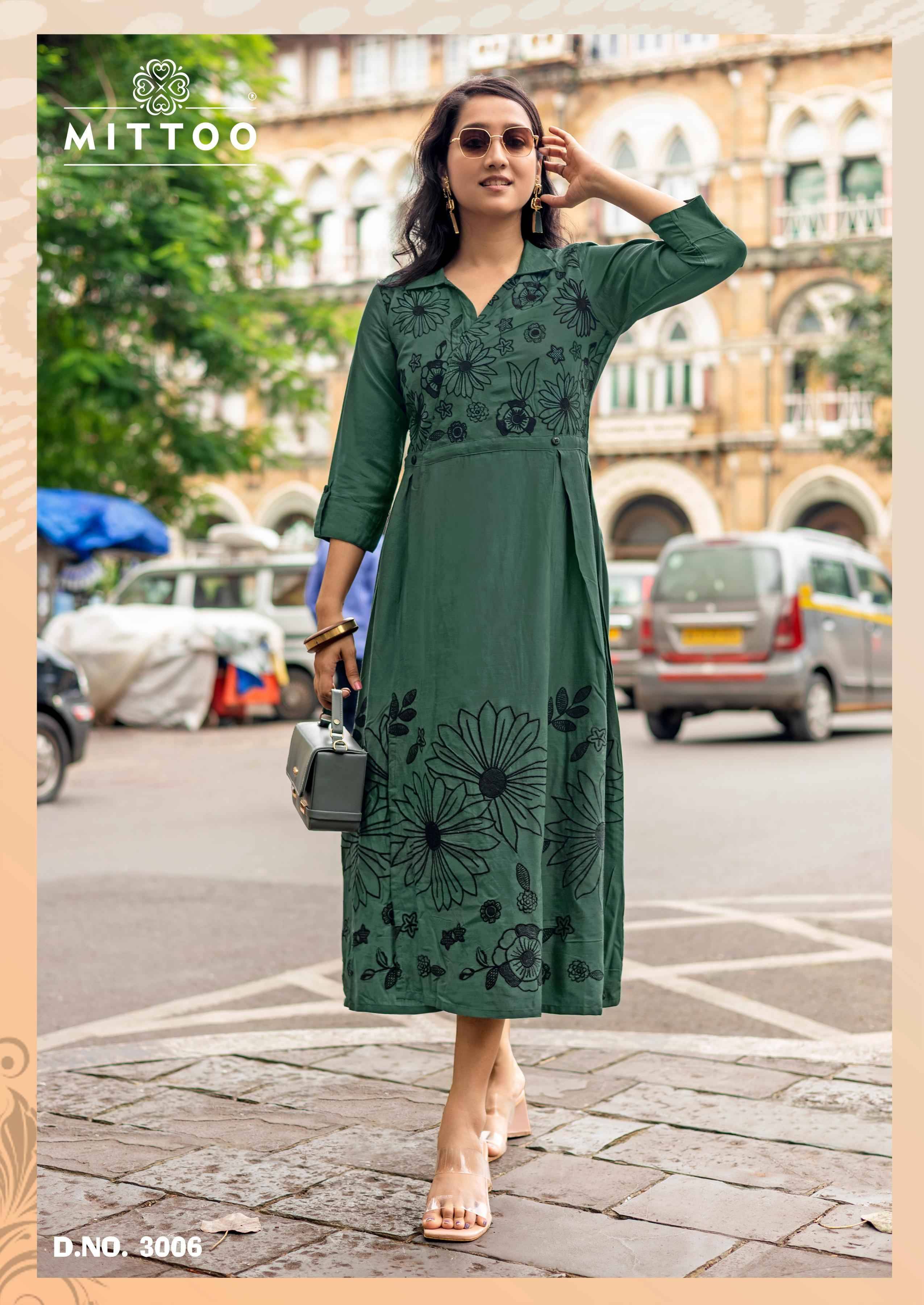 Angoori By Mittoo 3001 to 3006 Designer Stylish Fancy Colorful Beautiful Party Wear & Ethnic Wear Collection Rayon Kurtis At Wholesale Price